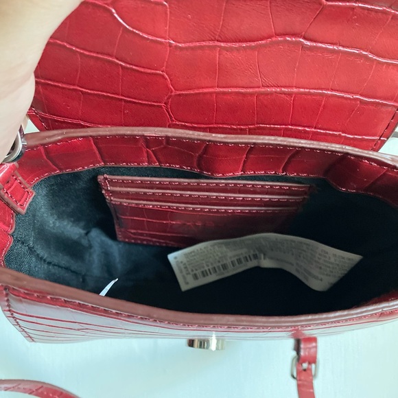 Zara Red Mini Bag with long strap - Picture 3 of 4